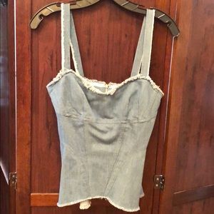 Intermix denim colored top women’s size small